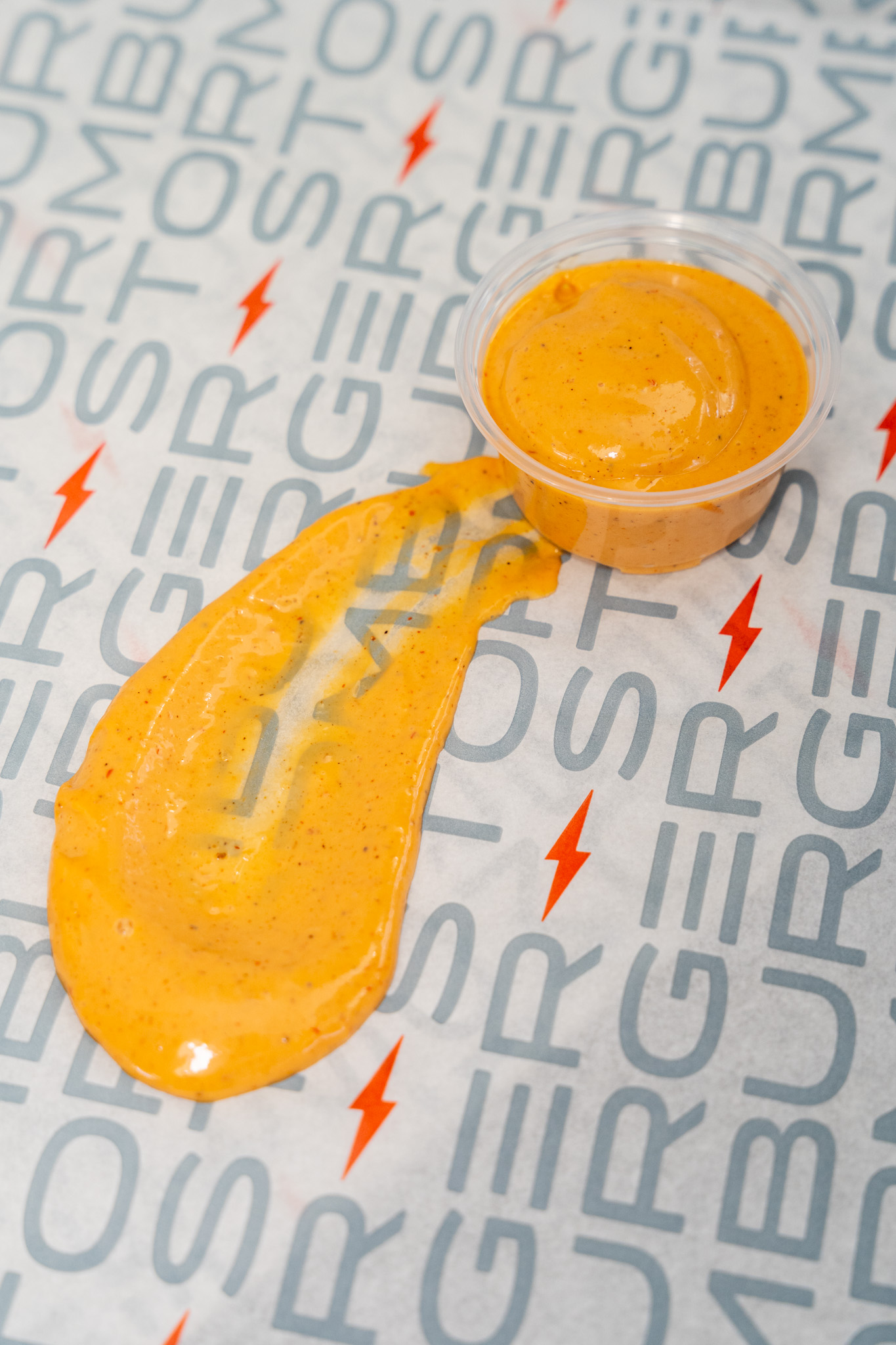 Homemade spicy mayo at StormBurger in Inglewood and Long Beach